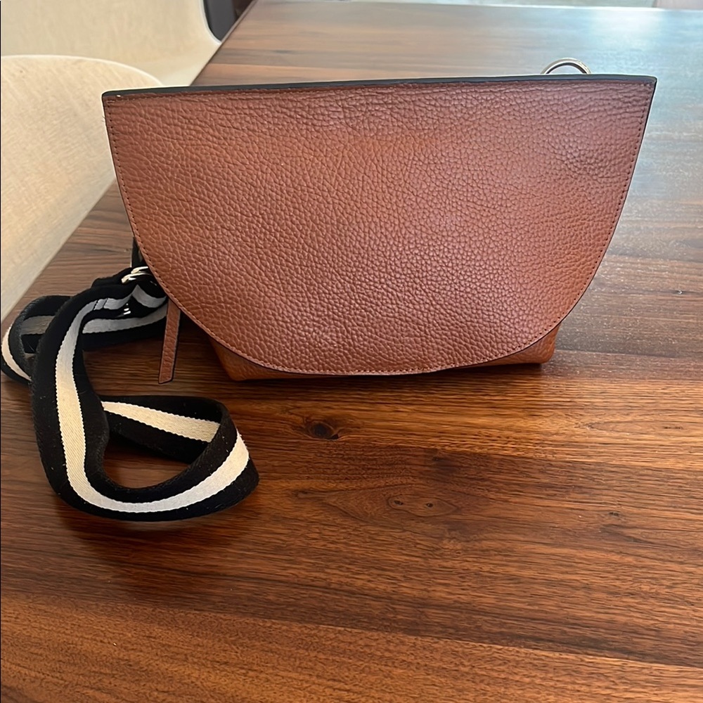 Christopher Kon Chic Brown Leather Crossbody Bag